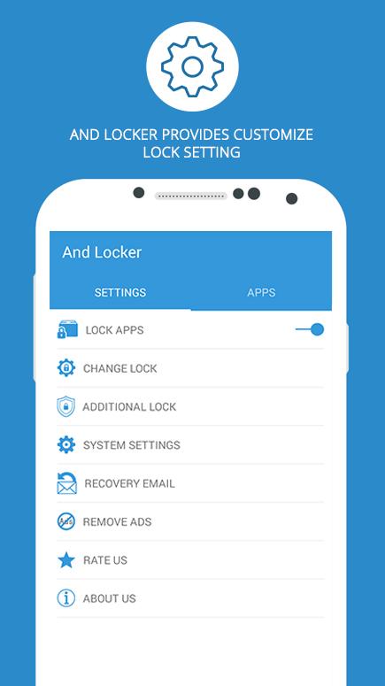 App Locker app screen