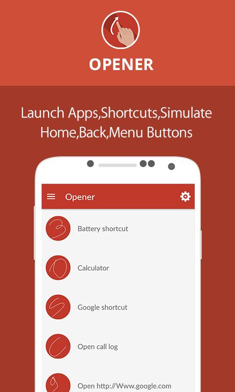 Opener app shown on mobile phones